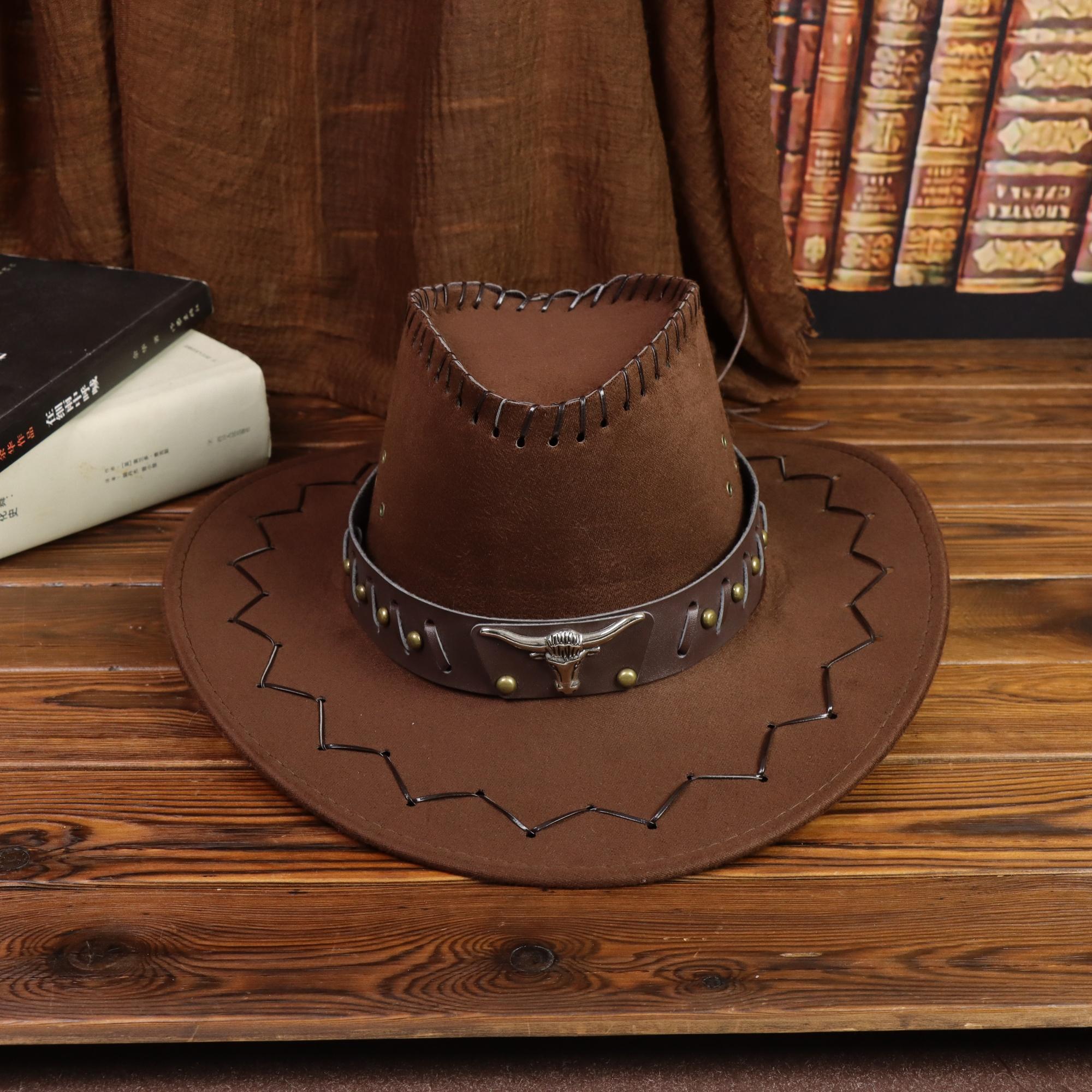 Ковбойская шляпа для женщин и мужчин Западная фетровая ковбойская ковбойская шляпа с широкими полями, пряжка-ремень, ретро-федоры, унисекс кепки