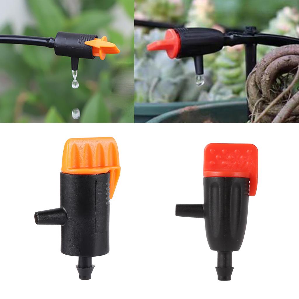 10Pcs 0~60L/0~40L Dripper Adjustable Pressure Compensated Emitter Garden Plant Watering Regulator Micro Drip Irrigation Supplies