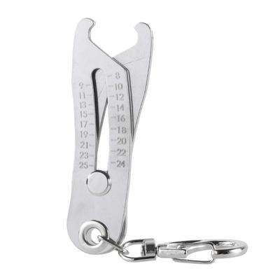 Portable Precise Thread Size Checker Keychain Nut and Bolt Thread Checker Metric Bolt Size and Thread Identifiers Gauges