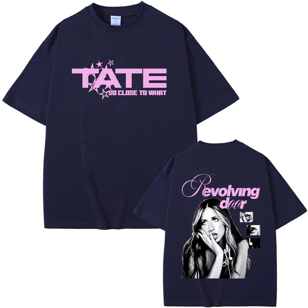 2026 Heißer Verkauf Sommer Mode Trendiges T-Shirt Tate Mcrae So Close To What Miss Possessive T-Shirt Herren Damen Mode Popmusik T-Shirts