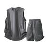 Summer Casual Sports Suit Men's Short Sleeved Lightweight Quick Drying Ice Silk Two-piece Set