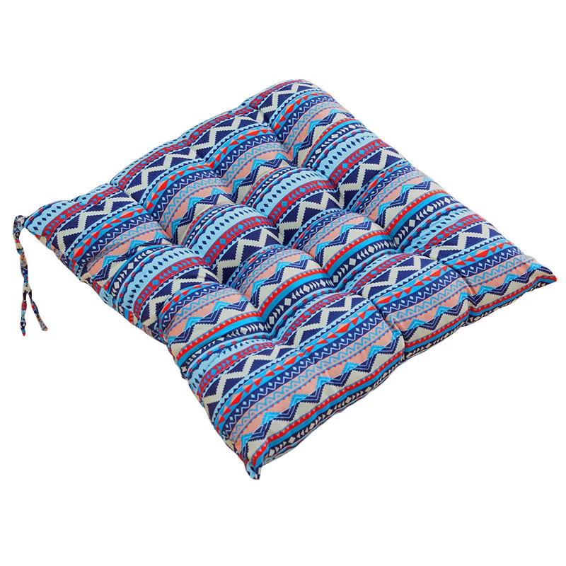 40cm Square Seat Cushion, Chair Cushion, Thickened Linen Chair Backrest Pillow, with Anti Slip Tape, Suitable for Home Use