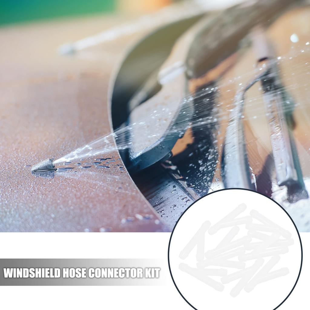 X AUTOHAUX Windshield Washer Hose Connector Y Shape Plastic 3