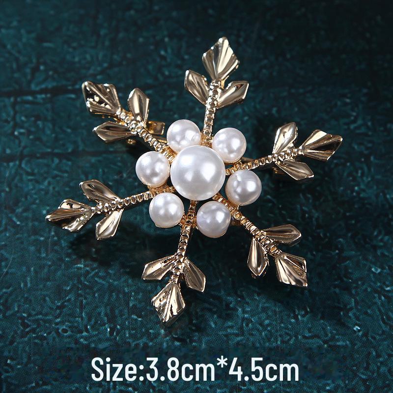 Spilla Corona di Perle e Strass di Cristallo Coreano - Spilla Versatile per Sciarpe da Donna con Spedizione Gratuita