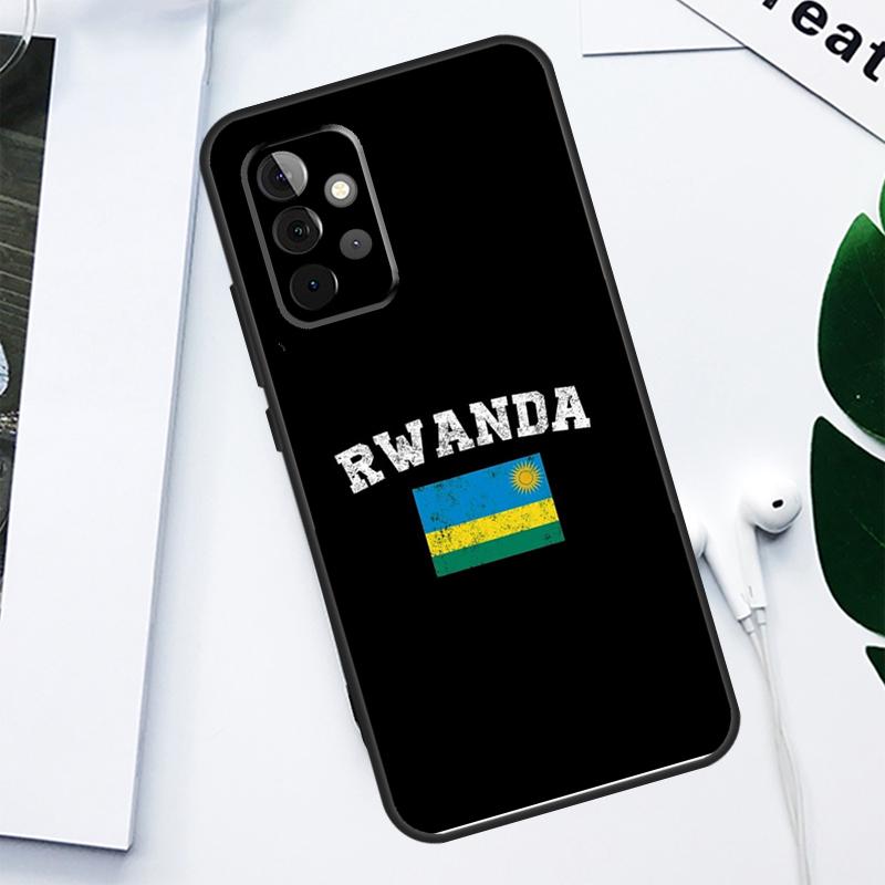 Etui na telefon Samsung Galaxy A13 A53 A33 A54 A34 A14 A55 A35 A15 A05 A06 A16 A22 A32 A52 z flagą Rwandy