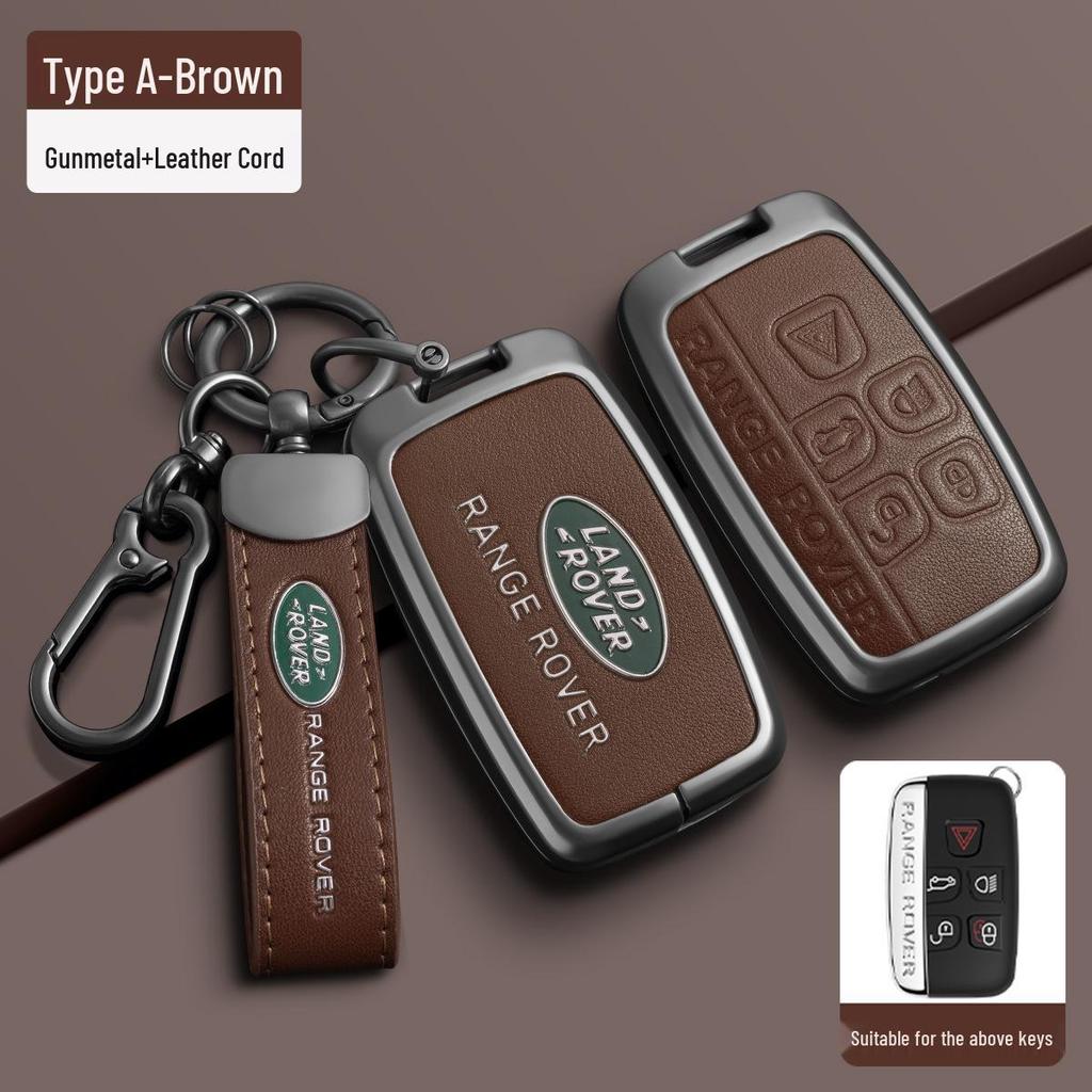 TPU-Schlüsselhülle mit Metallschnalle für Land Rover Range Rover, Sport, Velar, Evoque, Discovery 4, Discovery Sport und 5.