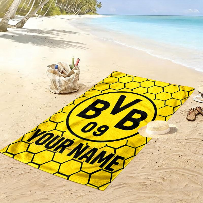 Custom Bvb Print Beach Towel, Large Soft Quick Dry Towel for Beach Camping Swimming