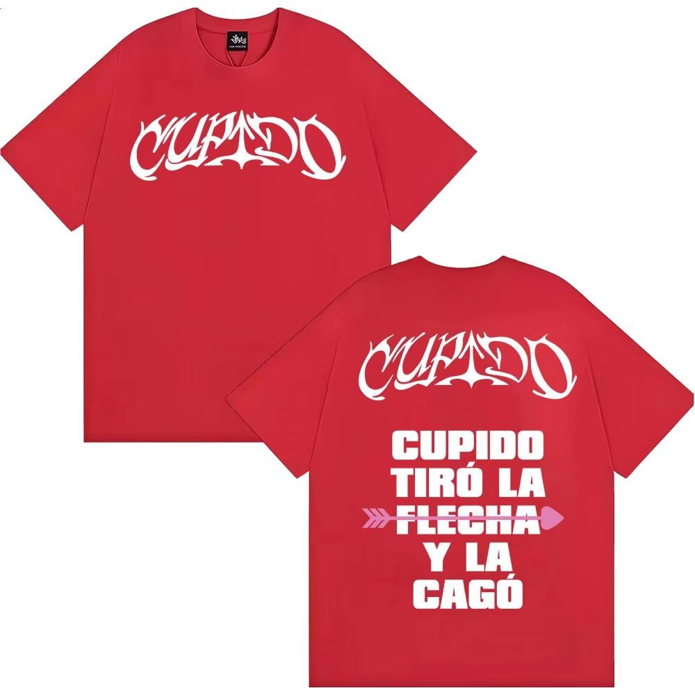 Tini Stoessel Cupido Tiro La Flecha Y La Cago Print T-shirts Men Women Clothing Hip Hop Retro T Shirt Male Cotton Loose T-shirts
