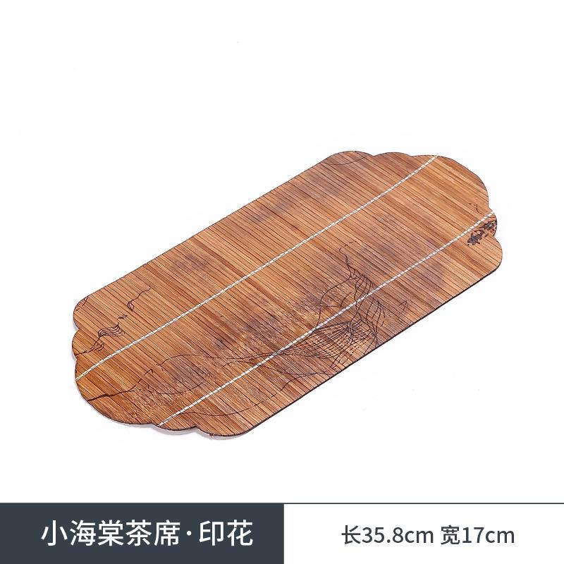 Chinese Zen Style Bamboo Tea Banquet Linen Insulation Pad Set - Teacup Mat, Pen Wash & Kung Fu Tea Accessories for Dry Brewing