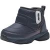 Anta Kids Synthetic Leather Fashion Versatile Plush Non-Slip Warm High-Top Walking Shoes Baby Shoes Crystal-Mineral-Gray A12440057-2