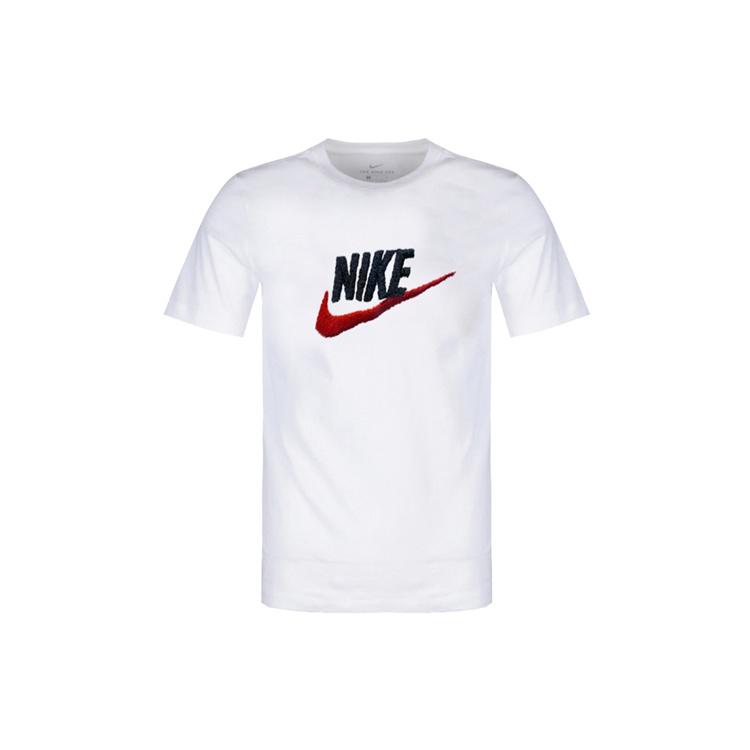 Nike Logo Round Neck Short Sleeve White Men s AR4994-100 XXL