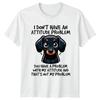 T Shirt Dackel Haltung Problem Lustig Zitat Vintage Washed Unisex Versatile Graphic Homme Comfortable Top For Everyday Wear