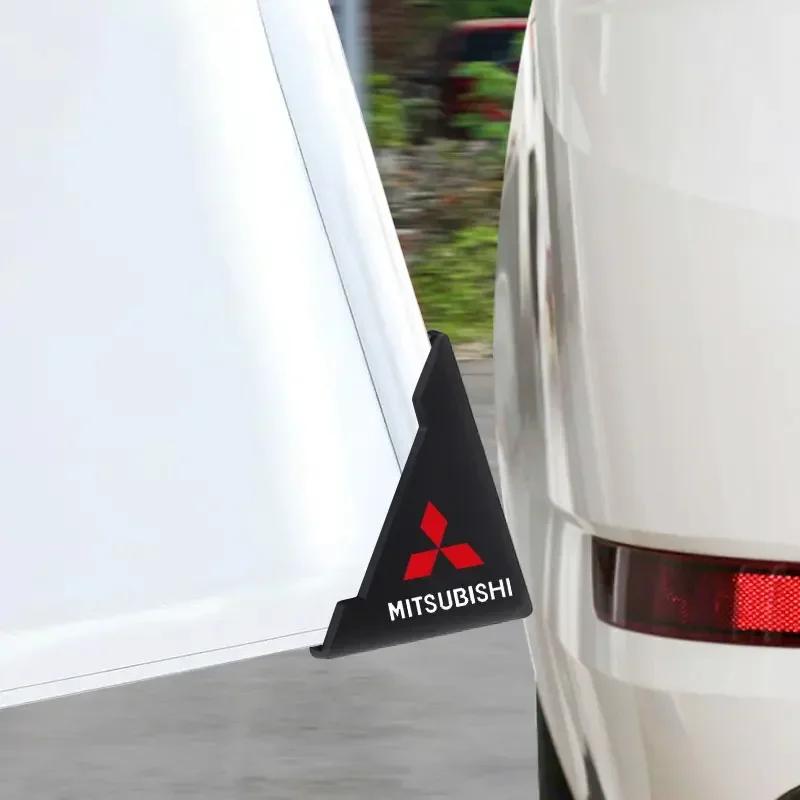 2 uds. Pegatinas Protectoras Antirrayaduras para Esquina de Puerta de Coche para Mitsubishi Ralliart Lancer ASX L200 Colt Pajero Outlander Eclipse