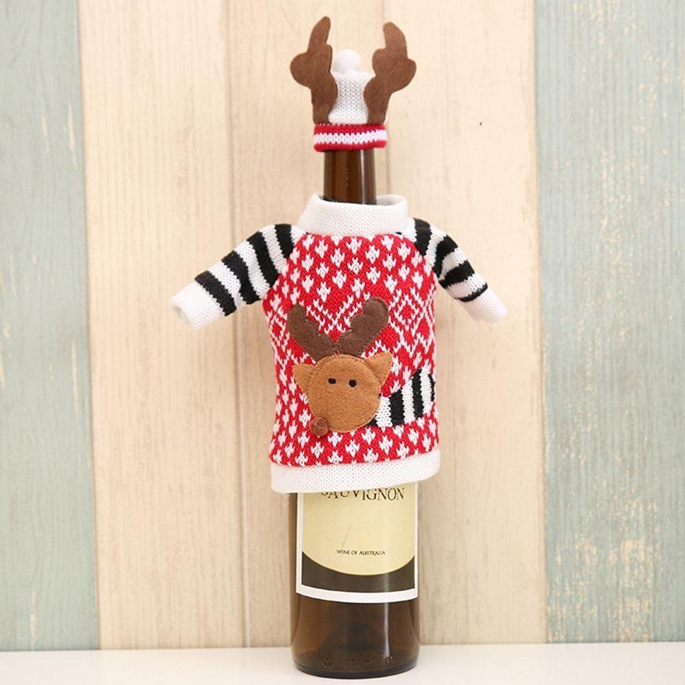 Decor New Year Decor Wine Bottle Cover Party Supplies Christmas Decorations Champagne Bottle  Cover