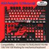 PBT thermal sublimation pudding keycap cute adaptation 60/68/75/100%attack shark ajazz aula akko mechanical keyboard keycaps