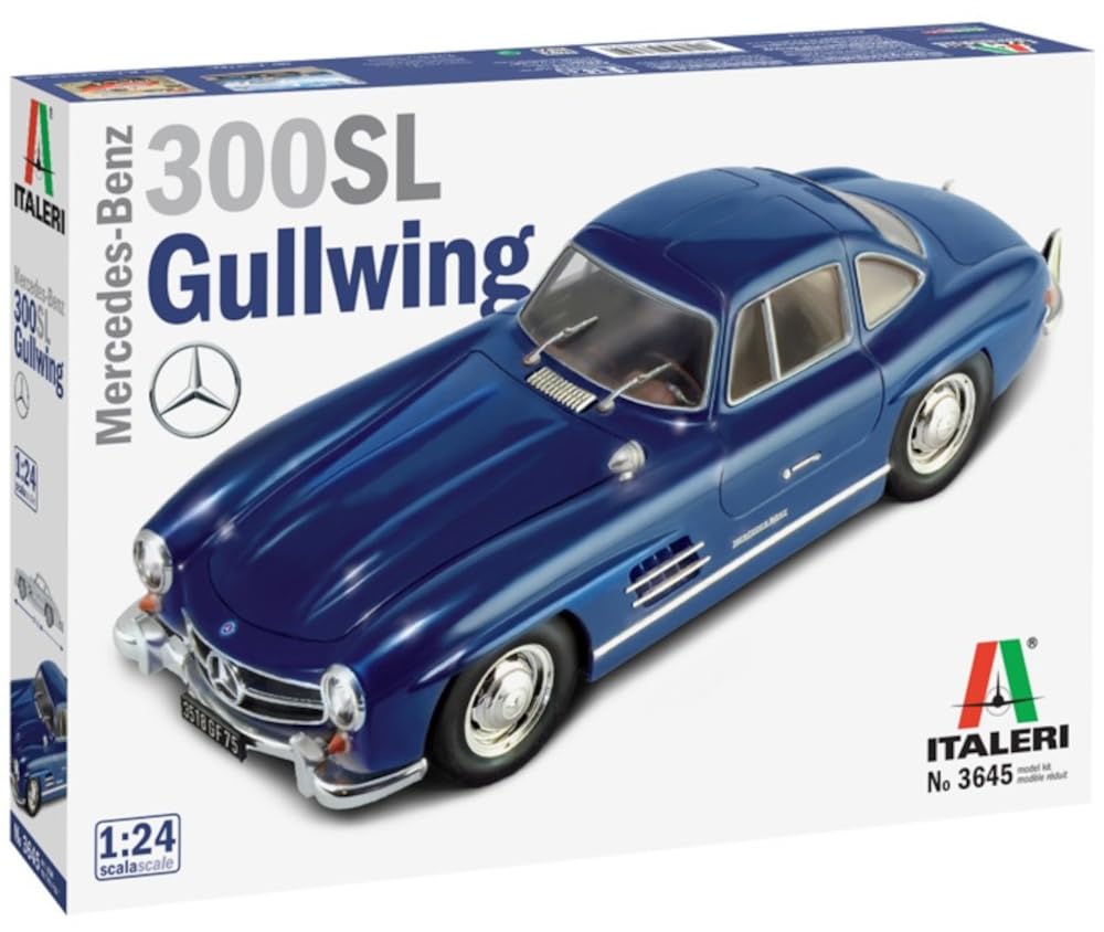 

PLATZ Italeri Масштаб 1/24 Mercedes-Benz 300SL Gullwing Пластиковый набор для сборки (IT3645) с японскими инструкциями