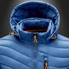 Coat Waterproof Detachable Hat Long Sleeve Stand Collar Warm Winter Jacket for Daily Wear