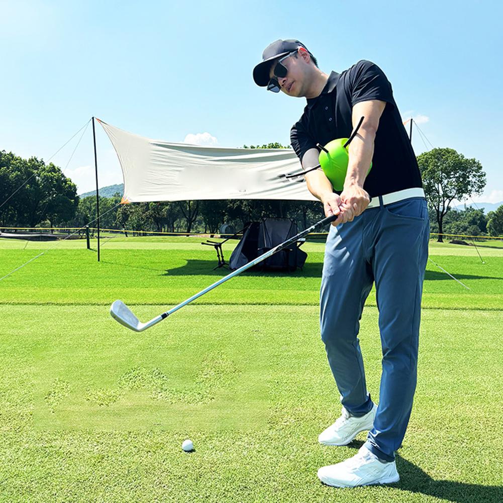 Ajutor pentru antrenamentul leagănului de golf, din aliaj de aluminiu și PU, pentru antrenamentul leagănului, minge de antrenament pentru leagăn de golf, conexiune R2Q5