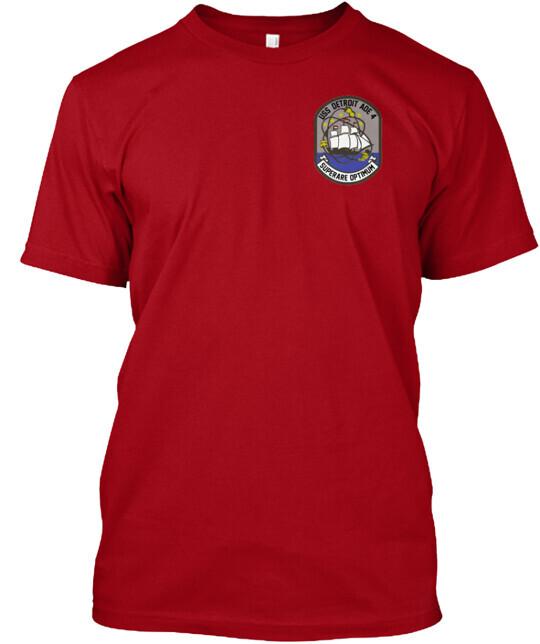 Dirty D Uss Detroit Aoe 4 Red TShirt Made in the USA Size S to 5XL Unisex T-Shirt S