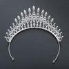 1pc Exquisite Luxury Crystal Tiara Crowns Rhinestone Prom Diadem Crown Tiara Women Bridal Wedding Hair Accessories Zircon Crown