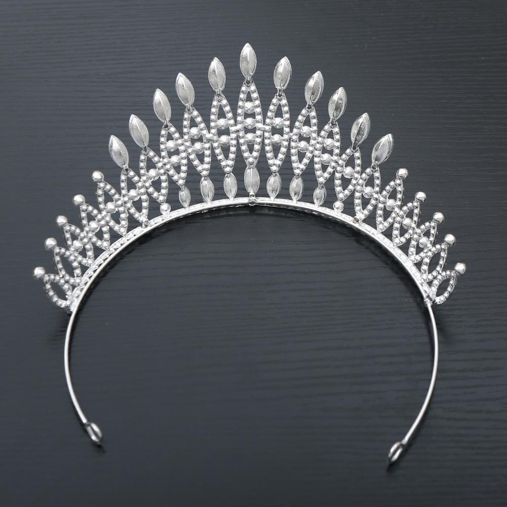 1pc Exquisite Luxury Crystal Tiara Crowns Rhinestone Prom Diadem Crown Tiara Women Bridal Wedding Hair Accessories Zircon Crown