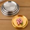 304 Stainless Steel Barbecue Tray Korean Style Storage Tray Hot Pot Tray Steak Salad Plate  Kitchen