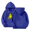 Kids' Long Sleeve Loose Pullover Letter Print Drawstring Hooded Sweatshirt