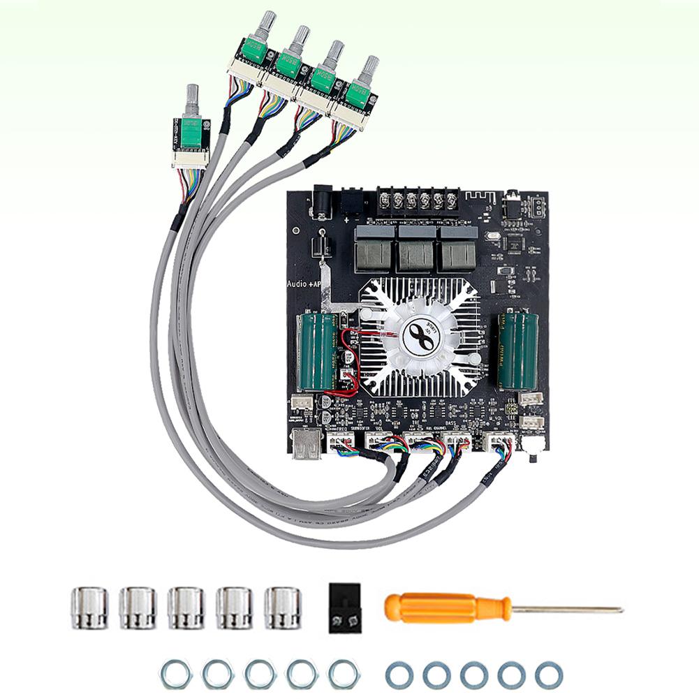 TDA7498E BT 5.0 Amplifier Board HiFi Chips Mini Power Amplifier Module DC 15-36V 160W X 2+220W Subwoofer Stereo for DIY Speakers