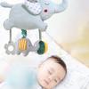 Soft Baby Plush Car Bed Hanging with Ringing Bell Cartoon Style Baby Bed Bell Development
