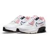 Nike Air Max 90 Leather SE GS Women's Lifestyle Sneakers White Pink Glaze Chile Red DB0472-100