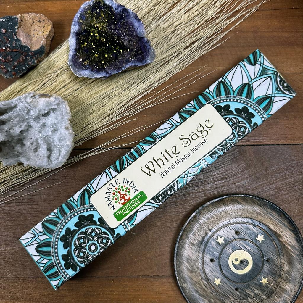 White Sage Incense Sticks Masala Namaste