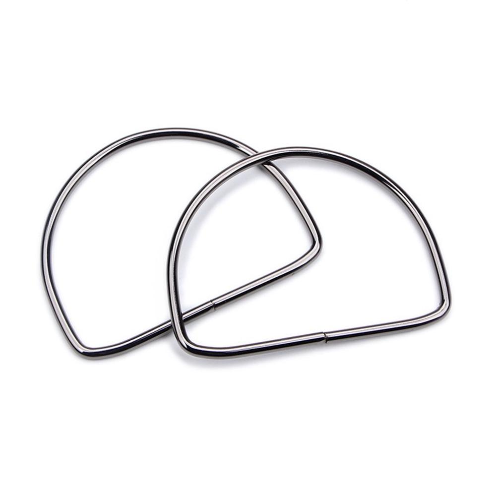 Asas metálicas semicirculares para bolsos tejidos - Diseño de cabeza de oso y gato