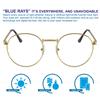 AUGEN By Visions India Unisex Spectacles With Blue Cut Lenses & Anti-Glare Coating Which Protects Eyes From Blue Light From Computer, Moble, Tabl