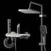 MDNG Gunmetal Grey Pressurized Brass Shower Set