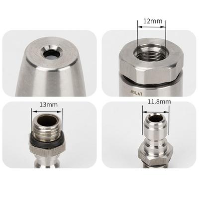 Portable Rotating Nozzle 1/4 Quick Connect 3625 PSI Pressure Washer Tips Stainless Steel Spray Head for Cleaning Brick Concrete