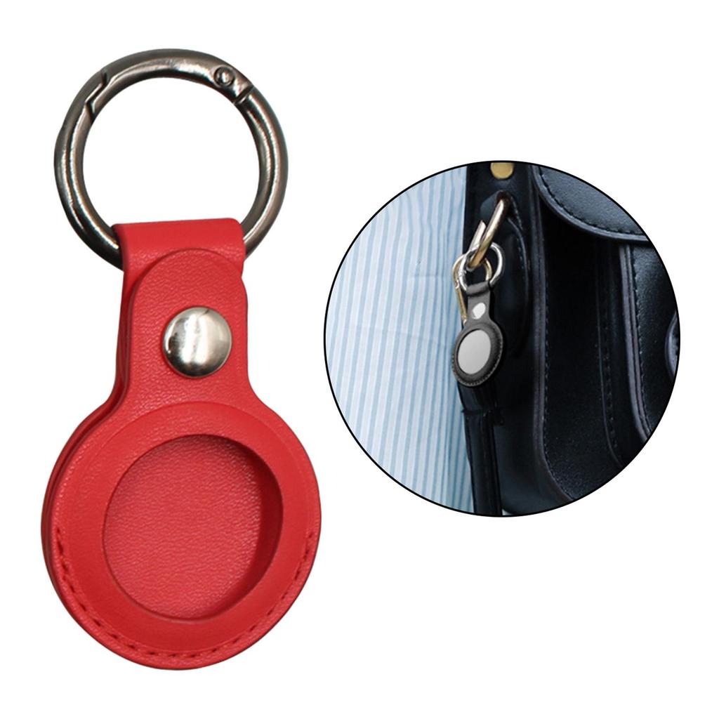 New PU Leather Protective Sleeve for Apple for Airtag Locator Tracker Anti-lost Keychain Protective Sleeve, wear-resistant