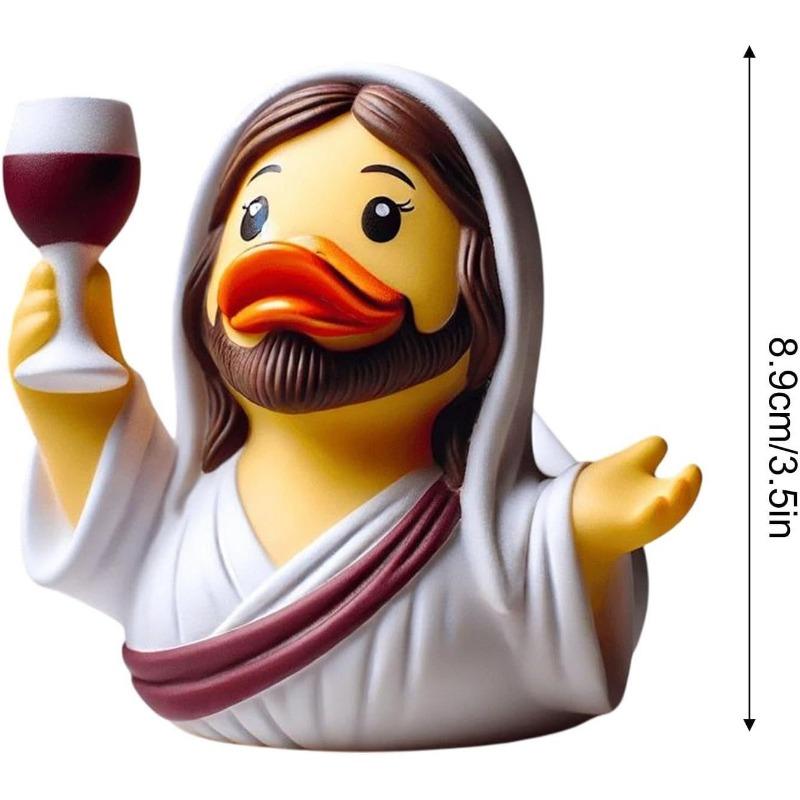 Jesus Duck and Mary Duck StatuesHome Garden Desk Decorations Handicrafts Gifts