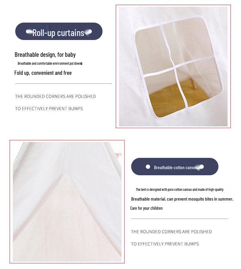 Children's Indoor Tent: Princess & Indian Playhouse for Kids