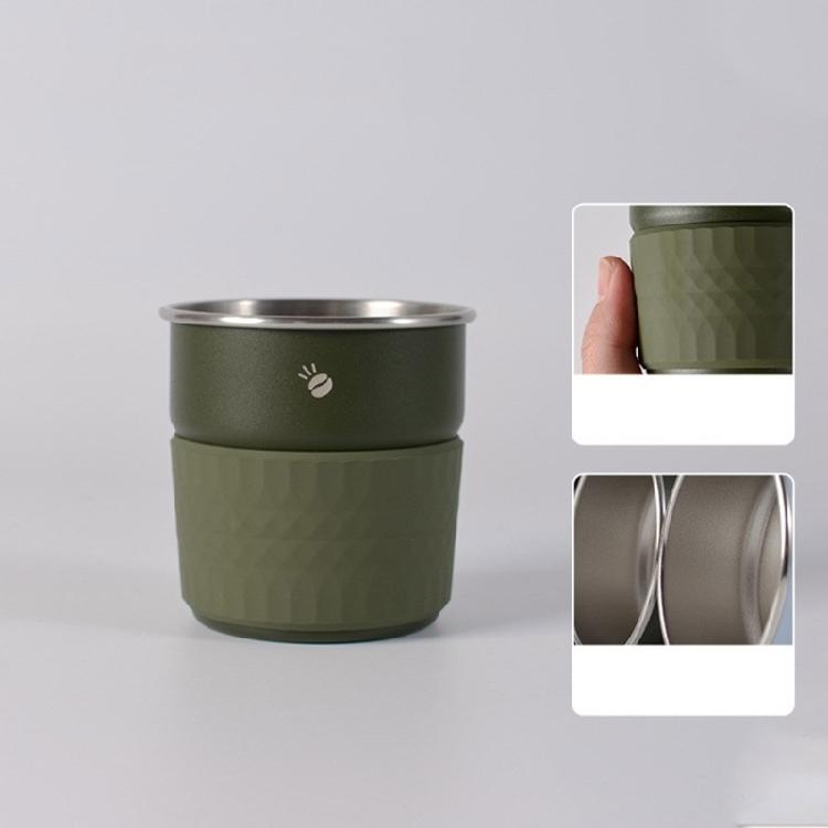 Modern Coffee Cup with 300ml Capacity Practical Coffee Cup Functional Heat Insulated Mug for Camping and Office Use