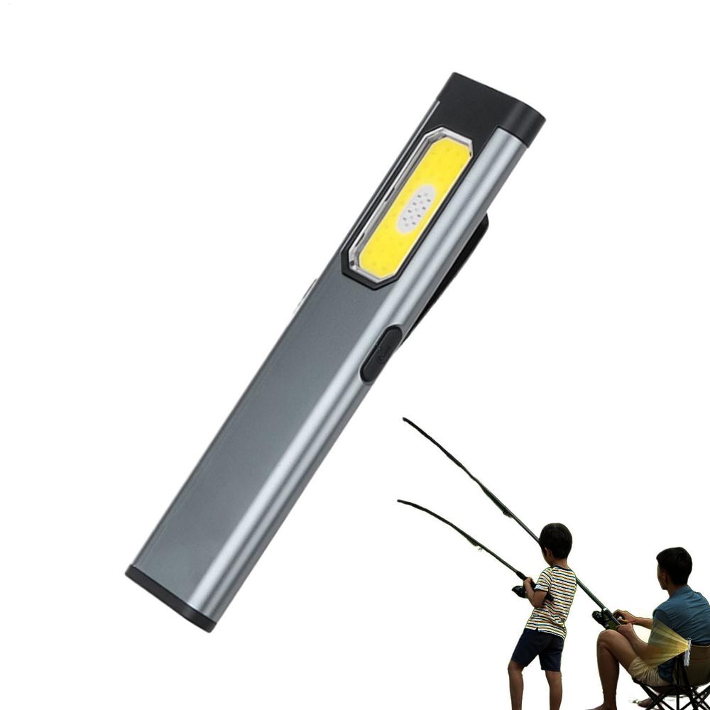 Flashlight Rechargeable Clip On Waterproof Light Handheld Flashlights With Magnetic Tail For Hiking Walking Outdoor Travel Car