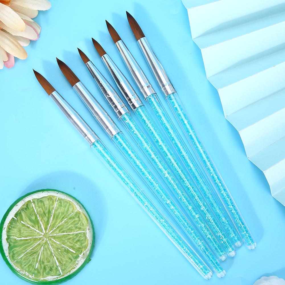 6 buc. Pensulă Nail Art cu Păr de Nailon DIY Model Floral Pensulă pentru Pictură Desen Unghii