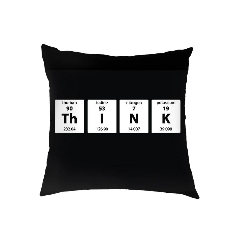 Magic Cube/ Math Formula Cushion Covers Periodic Table of Elements Pillowcase Home Sofa Decor Throw Pillow Cover for Living Roon