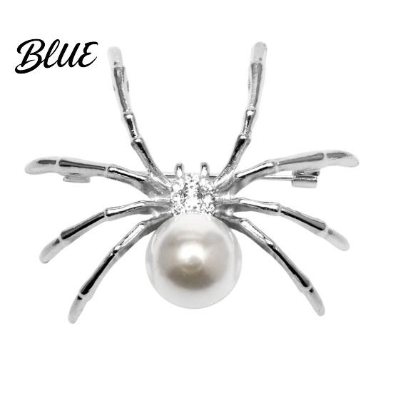 Decorative Coat Brooch Spider Pin for Women Men, Faux Crystal Gothic Alloy Insect Badge Brooch, Halloween Punk Vampire Costume Accessories Cosplay