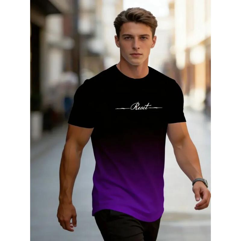 Men's Versatile Top Loose Simple Short Sleeve Crew Neck Comfortable T-Shirts Men’s