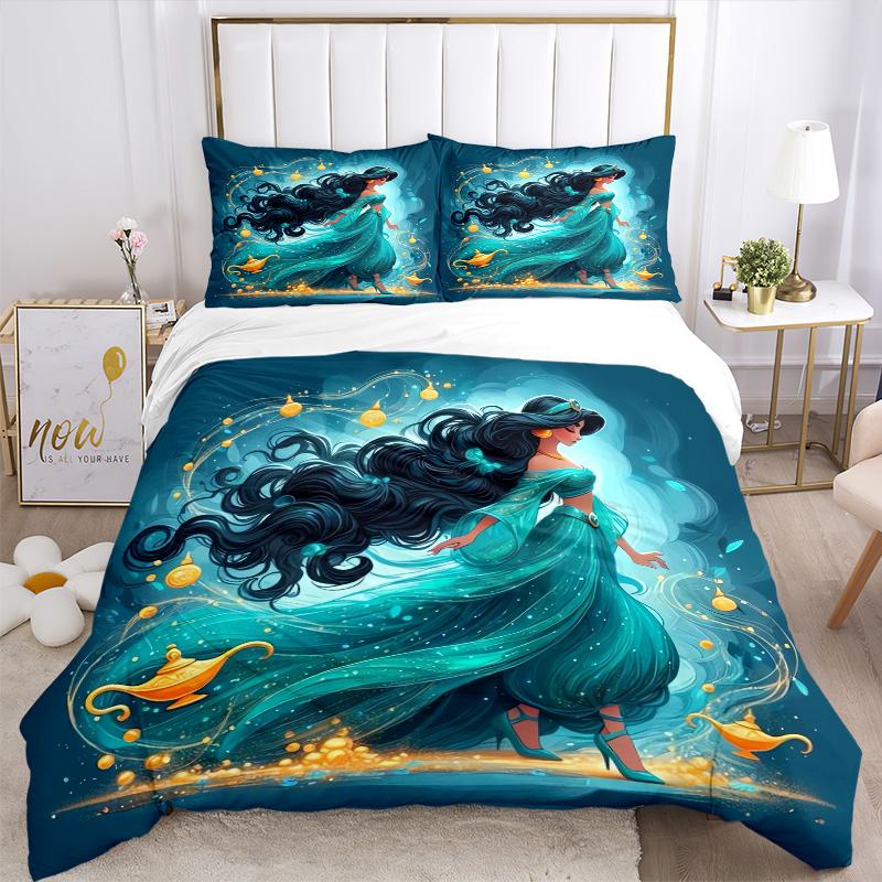 Magical Jasmine Journey Print 3Pcs Bedding Setduvet Cover With 2 Bedropillowcase Home Birthday Gift