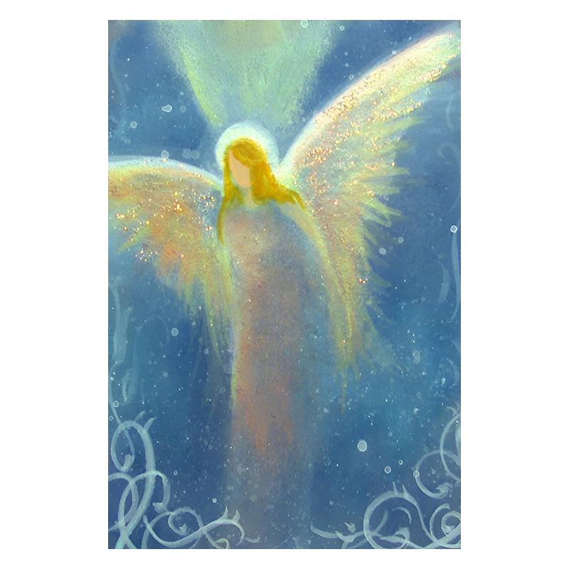 

Абстрактный плакат с изображением ангела и девушки, современное настенное искусство, холст, живопись, принты, красочные фотографии, подарок, гостиная, спальня, домашний декор, Cuadros 21x30cm No Framed