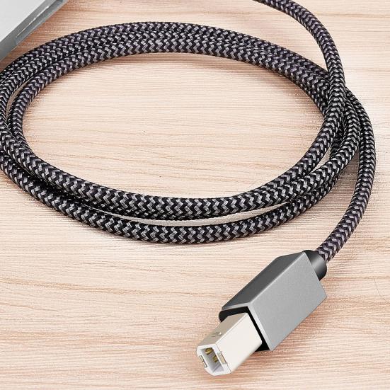 Καλώδιο εκτυπωτή Σταθερή μετάδοση υψηλής ταχύτητας 1m/2m/3m Ασημί έγχρωμο καλώδιο επέκτασης εκτυπωτή για σαρωτή