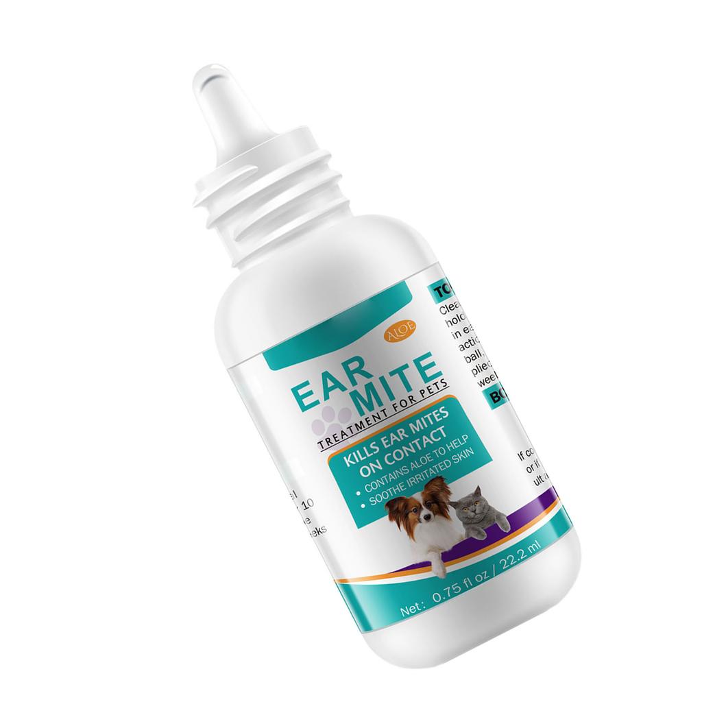 Cats Dog Ear Cleaner for Dogs Cats Itching Relief Pet Ear Cleaner for Irritated Dry Itchy Skin Pet Ear Cleaner