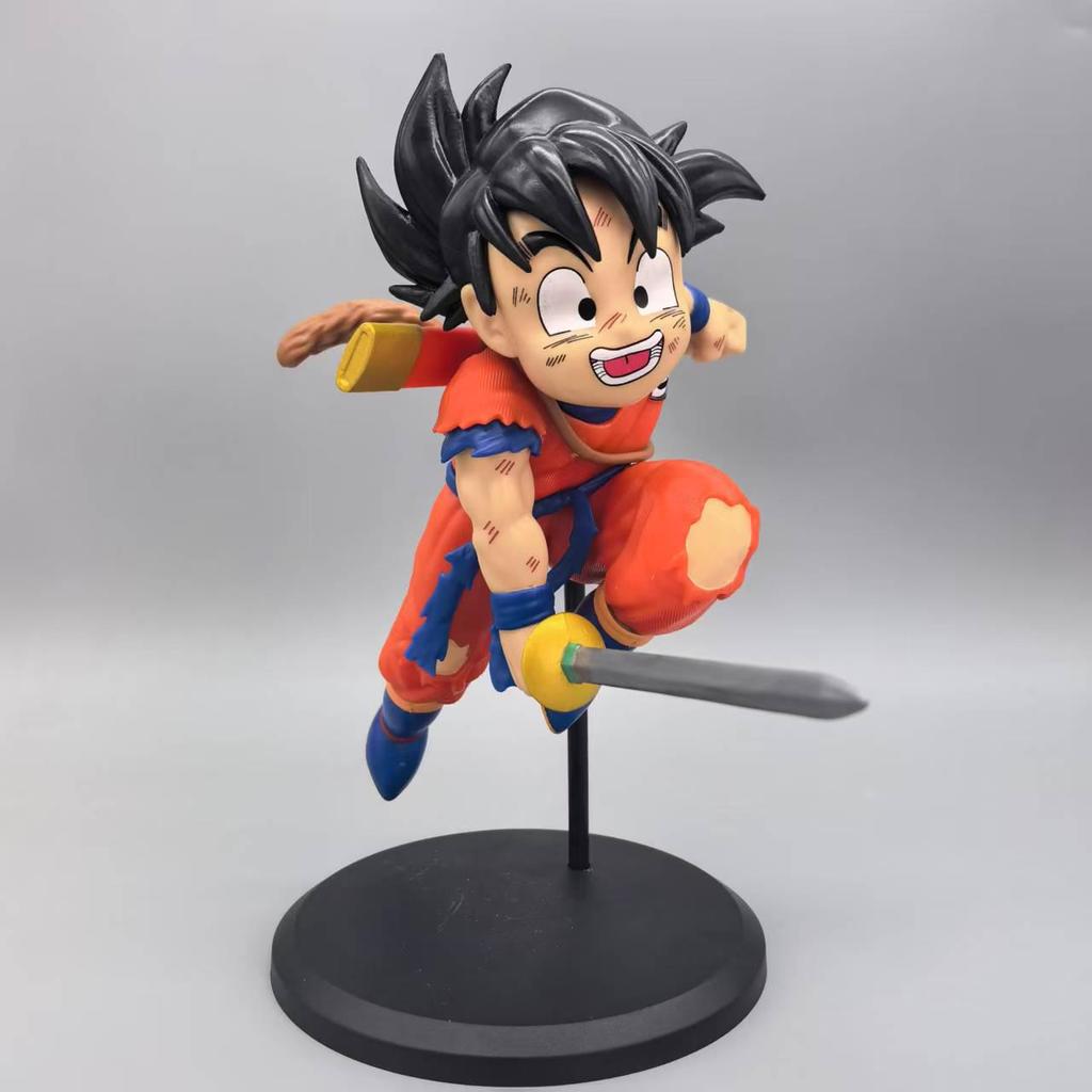Dragon Ball FC Kid Goku Two-Color Training Suit Figurine Model Collectible Toy