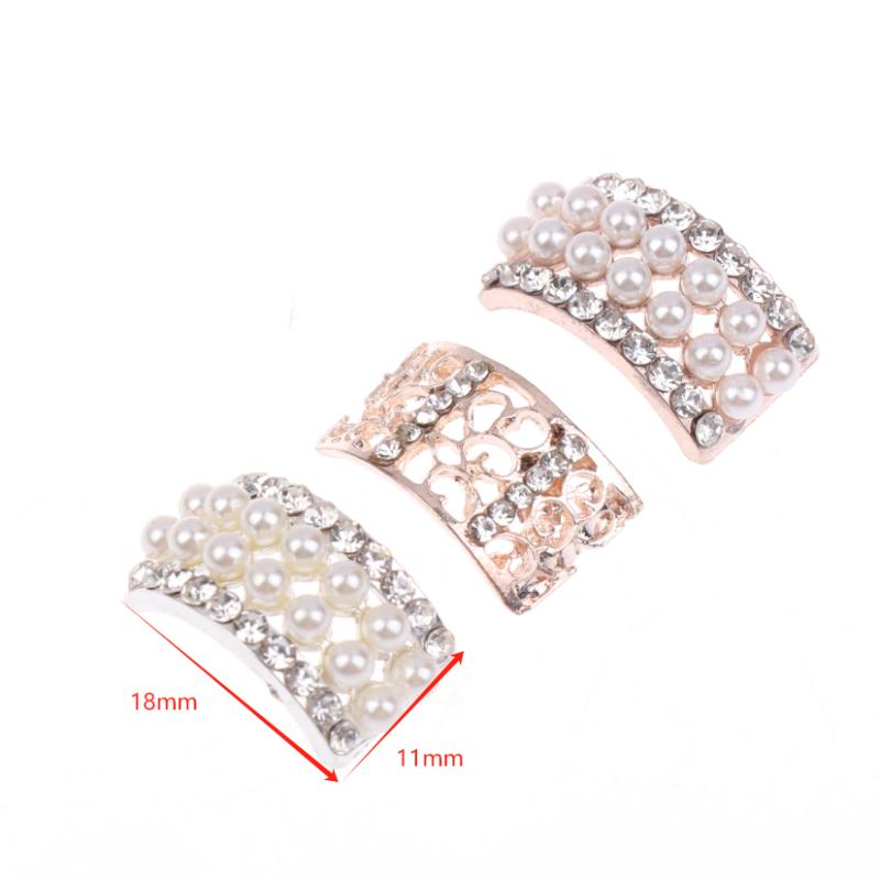 Hot Sale 10Pcs Fashion Craft Pearl Crystal Rhinestone Buttons For Diy Flower Round Cluster Button Wedding Embellishment Jewelry